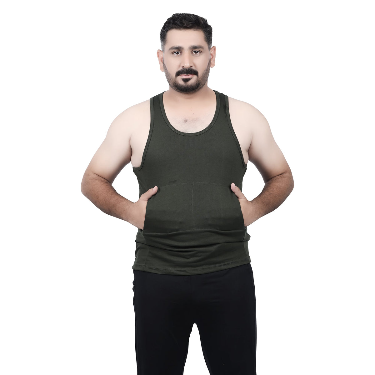 Men’s Racerback Tank Top with Discreet Insulin Pump Pockets – Moisture-Wicking, Breathable Workout Top for Diabetic Men – Comfortable Fit for Type 1 Diabetes Support and Active Lifestyle Ideal for Gym, Yoga