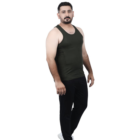 Men’s Racerback Tank Top with Discreet Insulin Pump Pockets – Moisture-Wicking, Breathable Workout Top for Diabetic Men – Comfortable Fit for Type 1 Diabetes Support and Active Lifestyle Ideal for Gym, Yoga