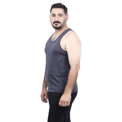 Men’s Racerback Tank Top with Discreet Insulin Pump Pockets – Moisture-Wicking, Breathable Workout Top for Diabetic Men – Comfortable Fit for Type 1 Diabetes Support and Active Lifestyle Ideal for Gym, Yoga