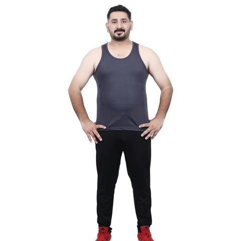 Men’s Racerback Tank Top with Discreet Insulin Pump Pockets – Moisture-Wicking, Breathable Workout Top for Diabetic Men – Comfortable Fit for Type 1 Diabetes Support and Active Lifestyle Ideal for Gym, Yoga