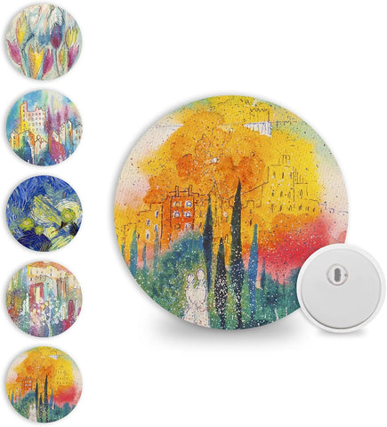 Overt Libre 3 Sensor Patch – Waterproof & Flexible - Artistic Starry Night Design – 5 Pack