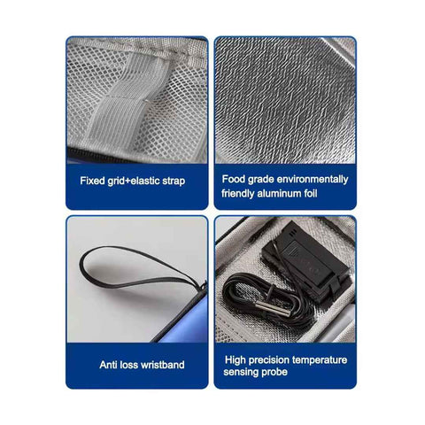Overt cooler for Glucose Insulin Supplies with digital temperature, gel pack included - Capsule design