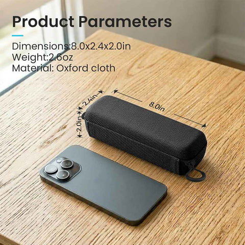 Overt Premium Hard Shell Organizer for Insulin Pen, Vials and Needle, Compact Insulin Carrying Bag for Fridge Storage and Daily Trips - Black