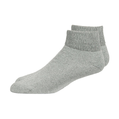Overt Diabetic Cotton Blend Ankle Socks for Optimal Circulatory Flow 3 Pairs By Curative Diagnostics