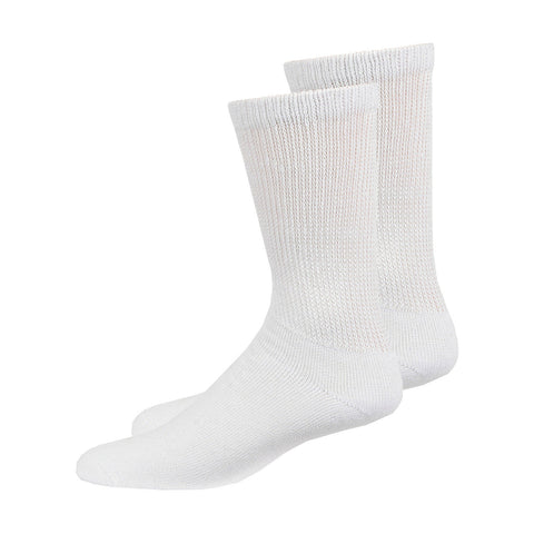 Overt Diabetic Cotton Blend Crew Socks for Optimal Circulatory Flow, Black 3 Pairs - Curative Diagnostics