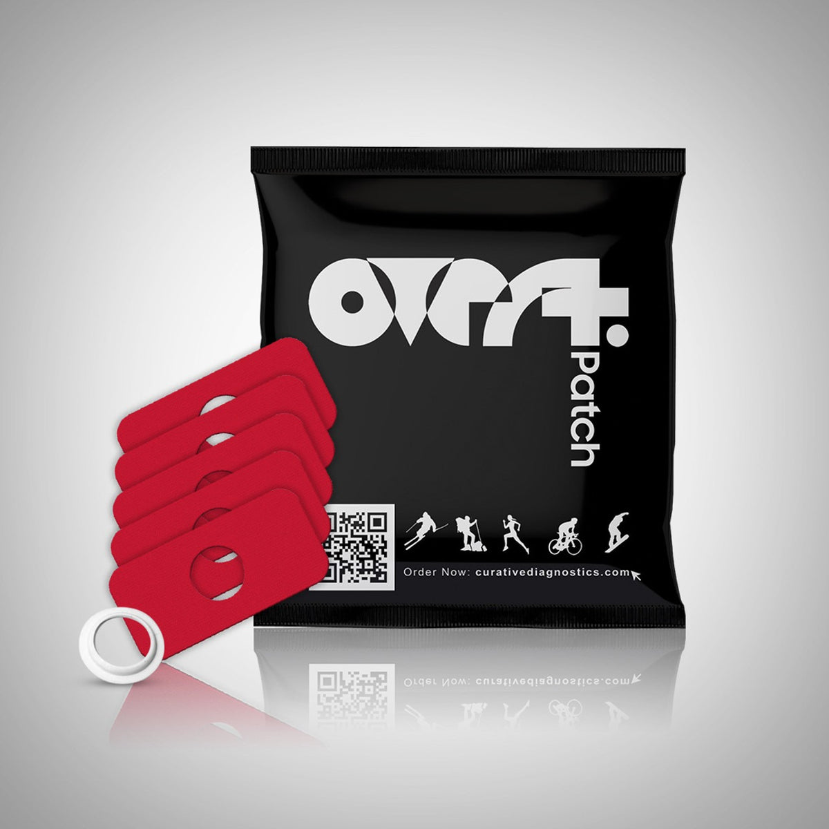 Overt Diabetic FreeStyle Libre Flexible Patches - Red [5 pack]