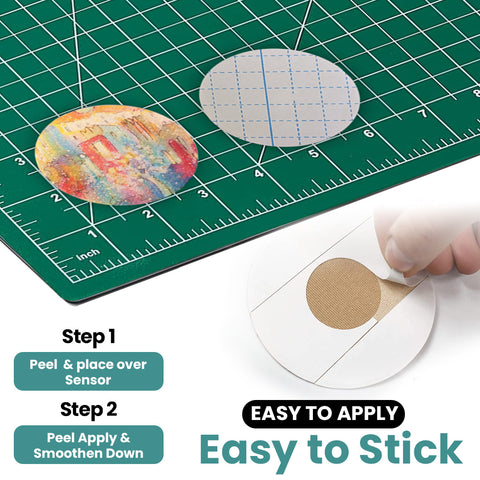 Overt Libre 3 Sensor Patch – Waterproof & Flexible - Artistic Starry Night Design – 5 Pack