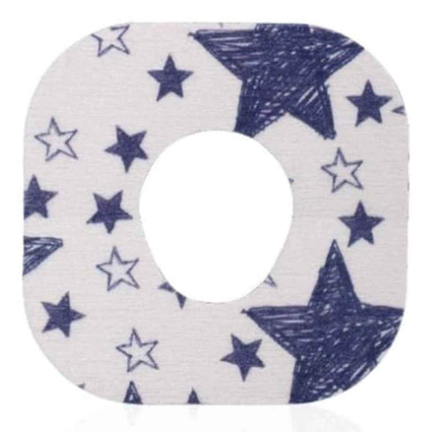Overt Dexcom G7 & Stelo CGM Sensor Patch - American Flag Independence - 4th of July Patriotic Design [ 5 Pack ]
